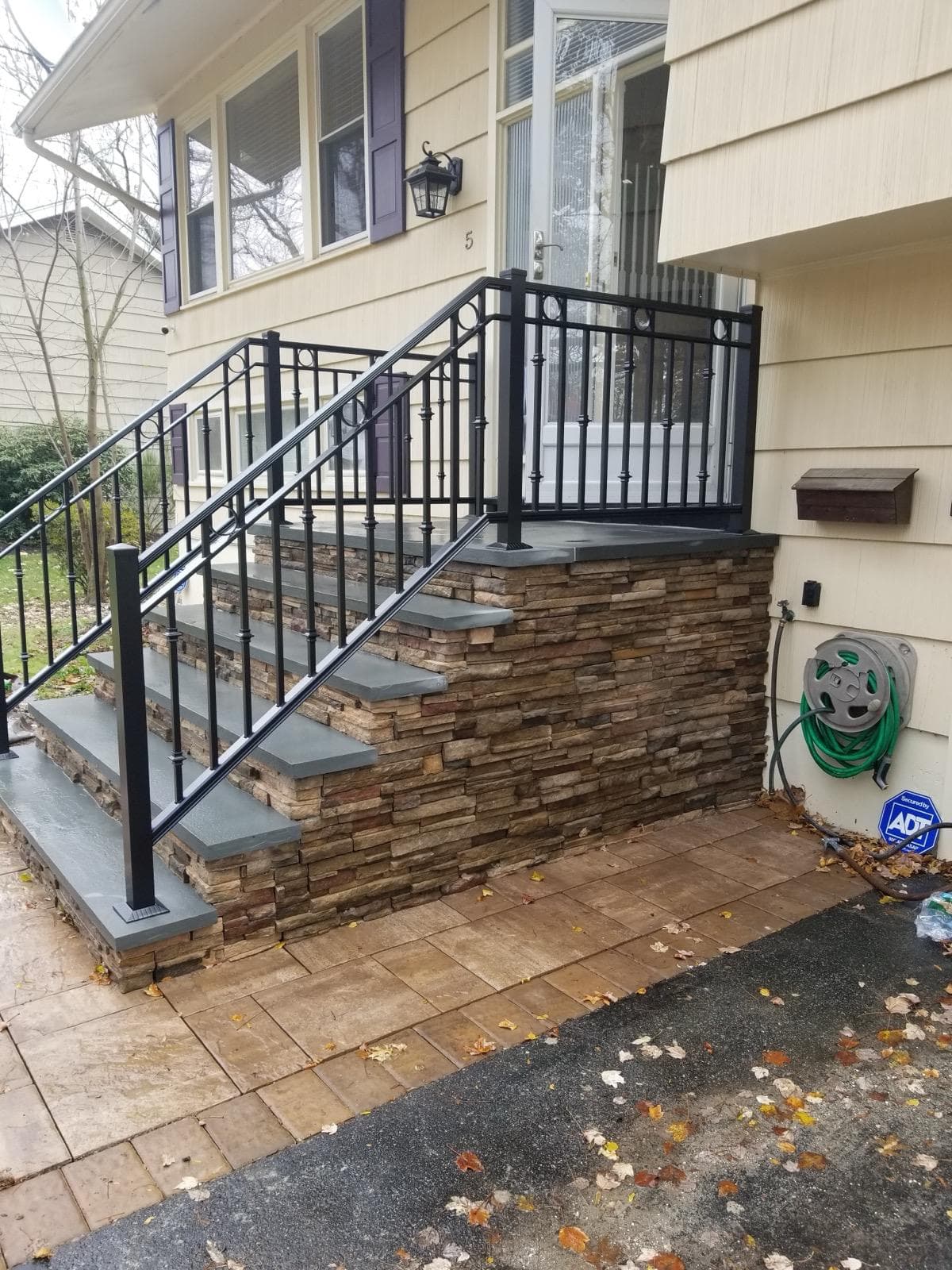 Aluminum Residential Railing Install in Bergen County