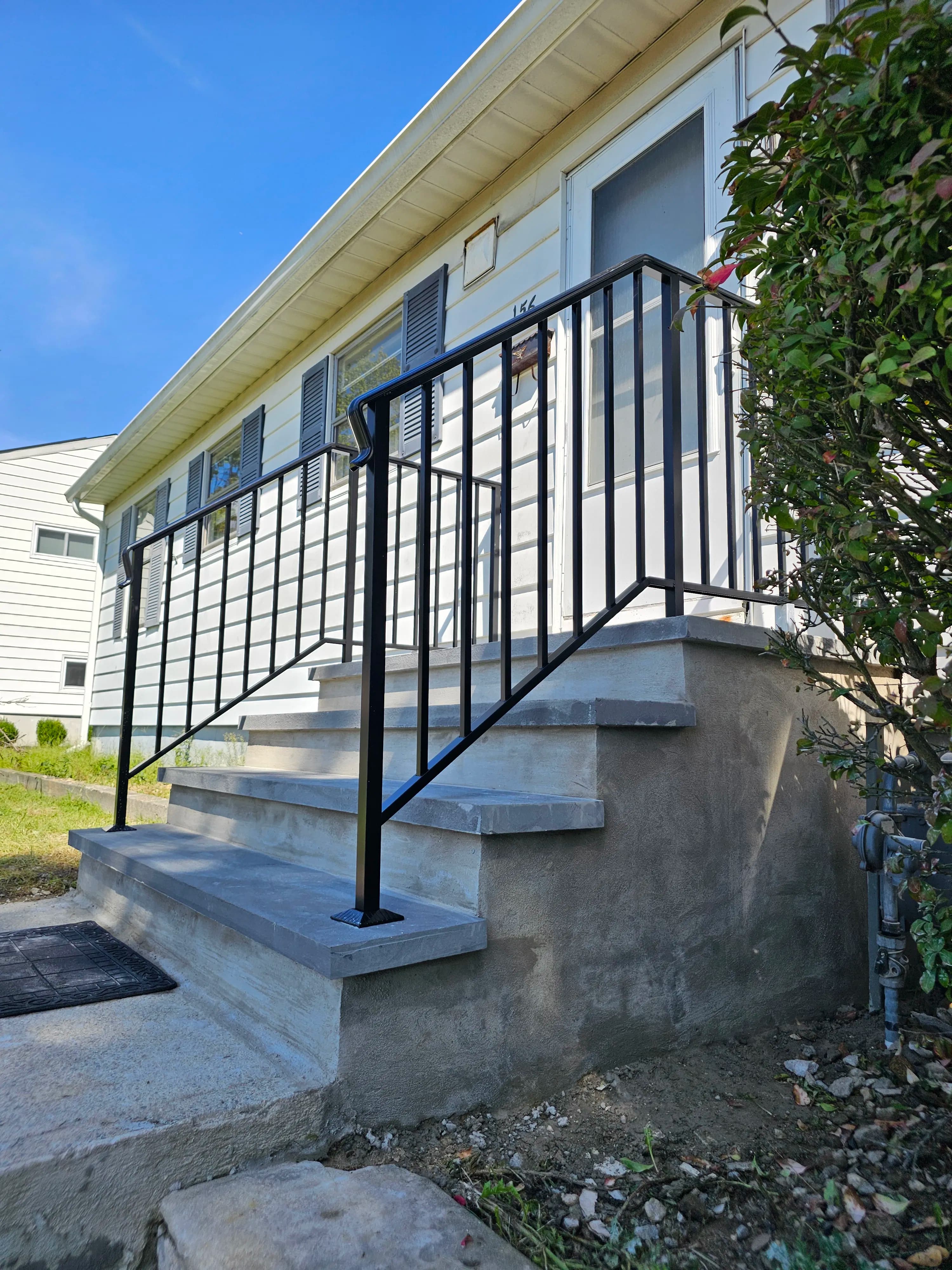 Project Black Powder Coat Aluminum Railing Installed in Paramus NJ image