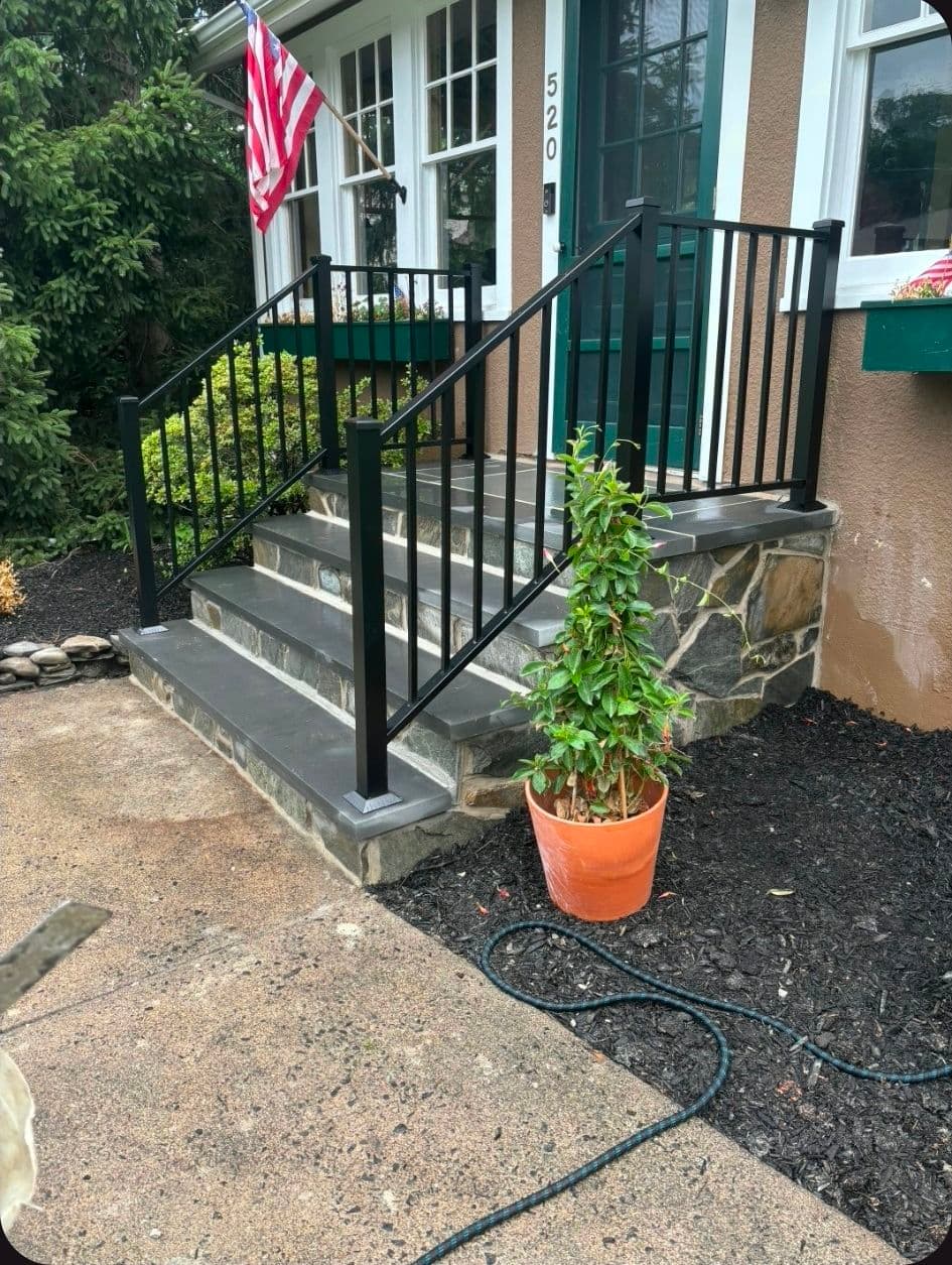 Steel Front Entry Railings That Look Sharp and Hold Strong image