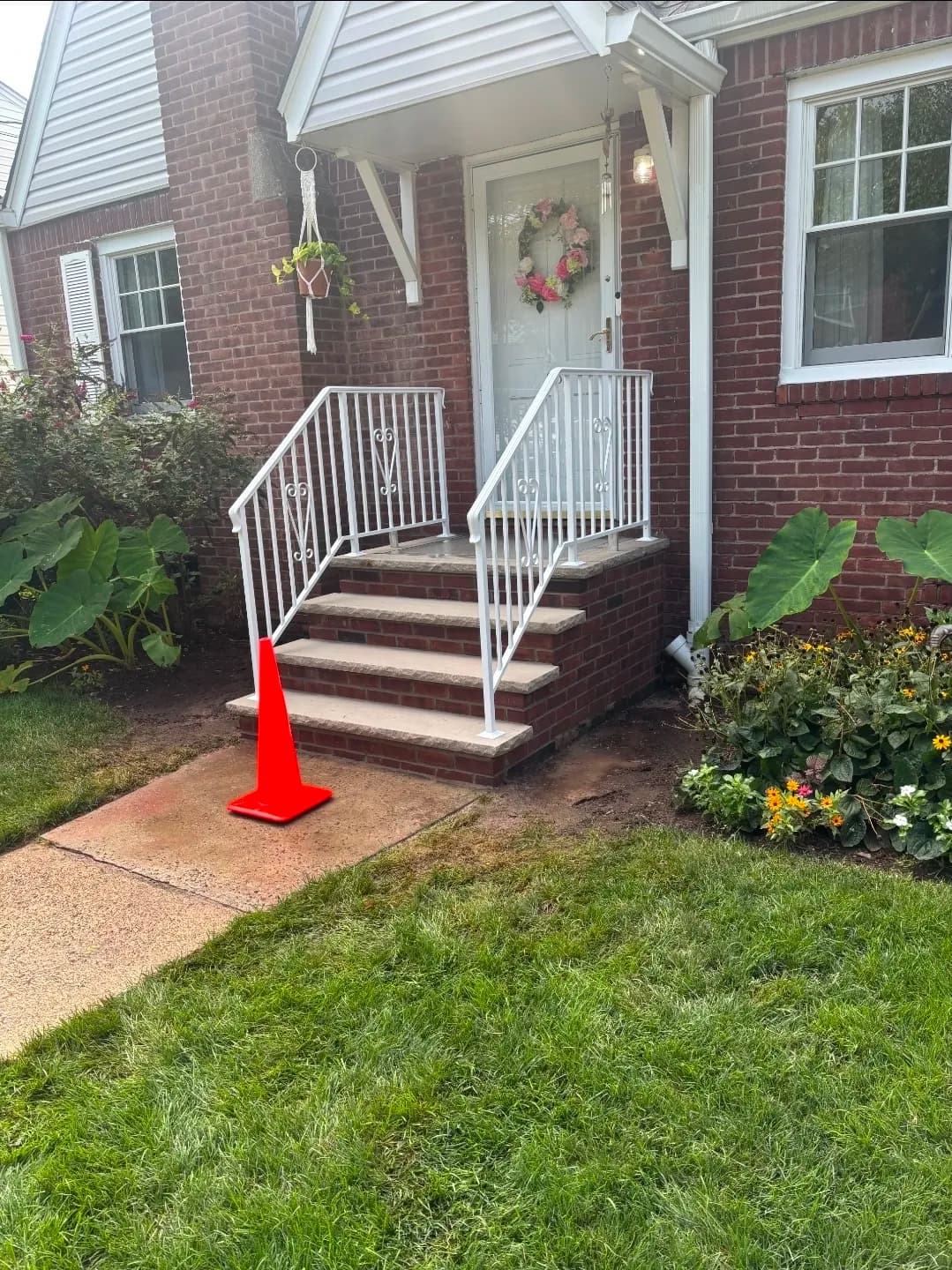 Project New Aluminum Front Step Railings That Actually Look Right image