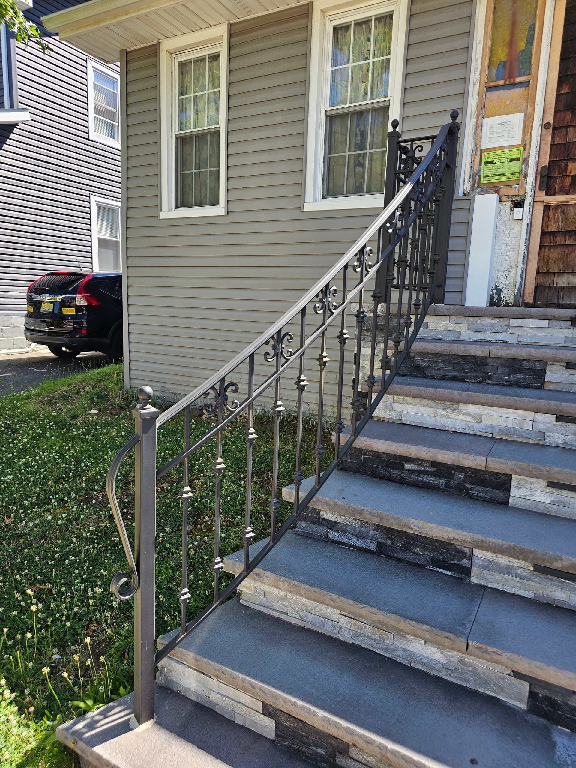 Custom Steel Railing With a Curve That Actually Fits the Home image