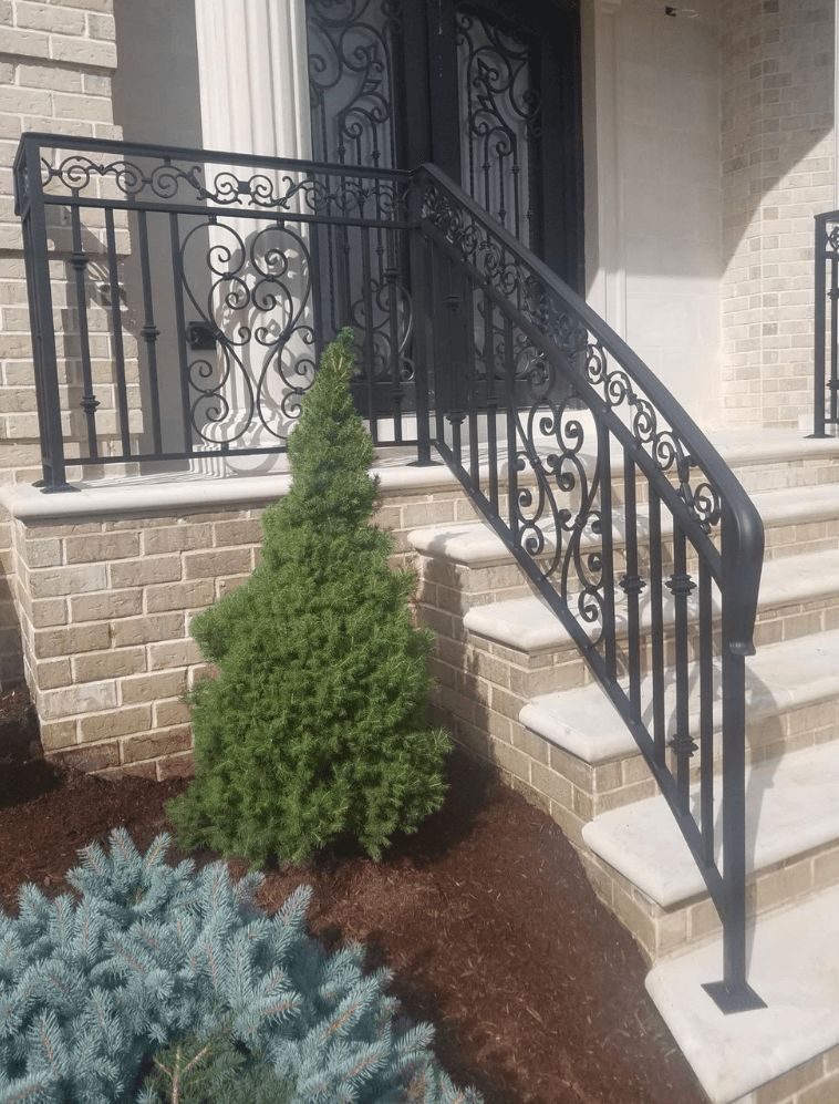 Custom Decorative Aluminum Railing Installation in Hasbrouck Heights NJ image