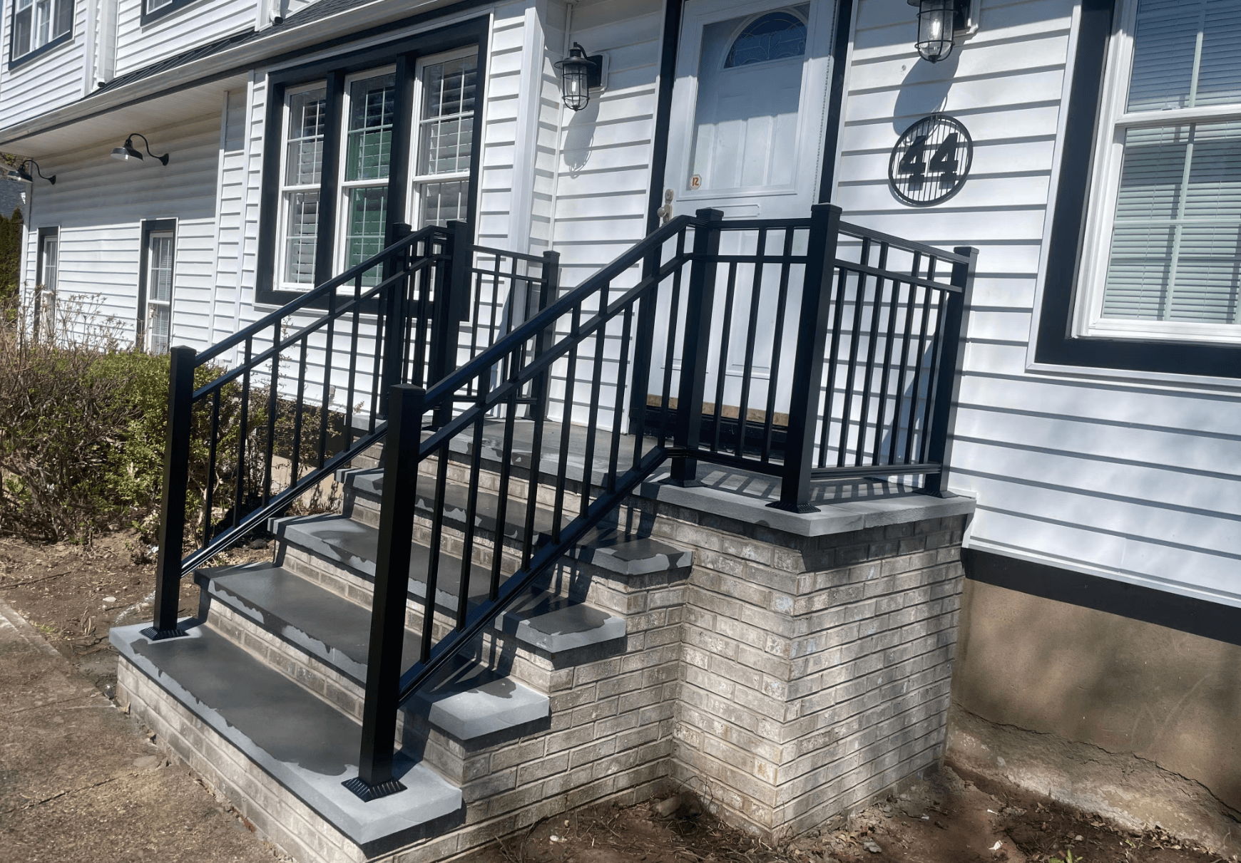 Black Aluminum Railing Install in Bogota, NJ image