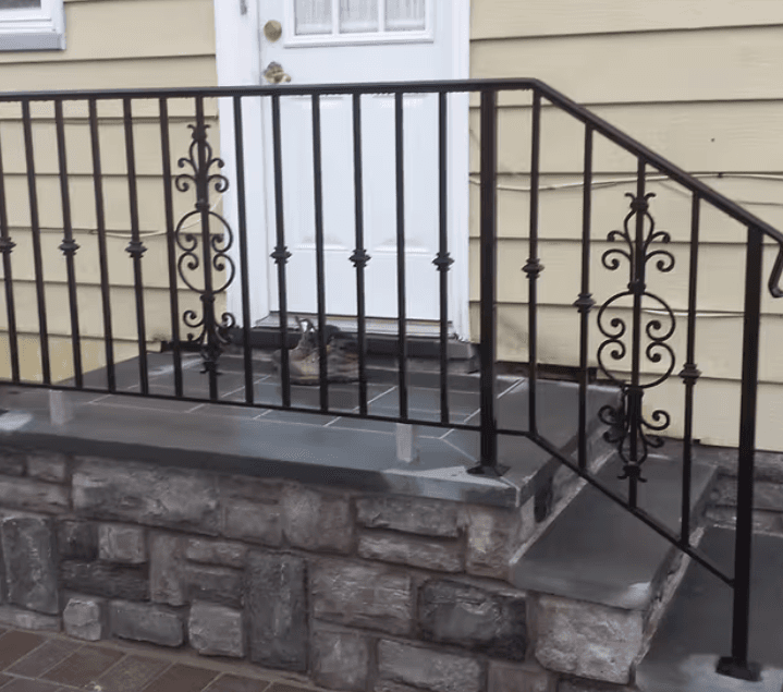Custom Decorative Steel Railing Installation in Lodi NJ image